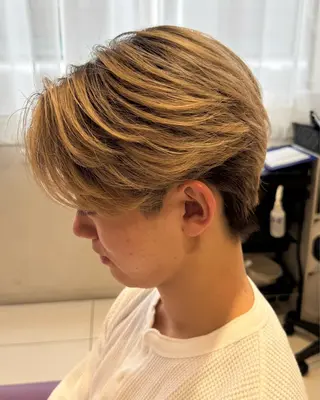 カラー パーマ メンズ 玉置 晴太郎のヘアスタイル