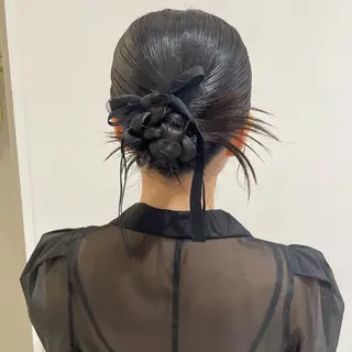 ヘアアレンジ 🎟ブリーチなし/艶 /暖色🎀くるみのヘアスタイル