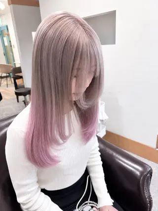 ロング カラー ハイトーン/ブリーチ 🦋森山陽向/大宮のヘアスタイル