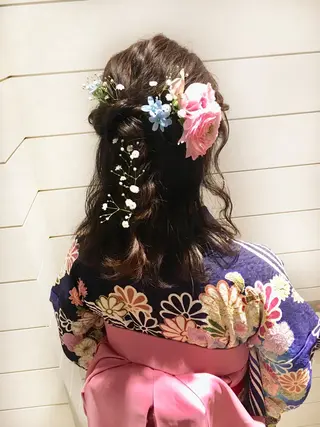 ヘアアレンジ 鍵山 千秋のヘアスタイル