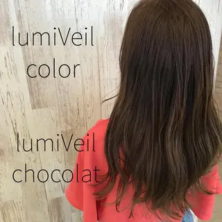 セミロング カラー Oopsレイヤー 加藤澄都のヘアスタイル