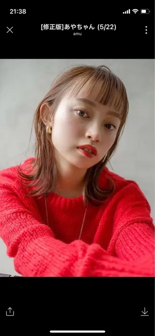 ミディアム カラー 🩵MAI🩵 レイヤーカットのヘアスタイル