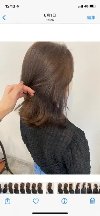 ミディアム 似合わせレイヤーカッ ト🩶瀧本美咲のヘアスタイル
