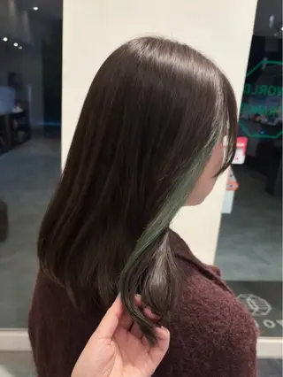 ミディアム カラー 高橋 乙葉のヘアスタイル