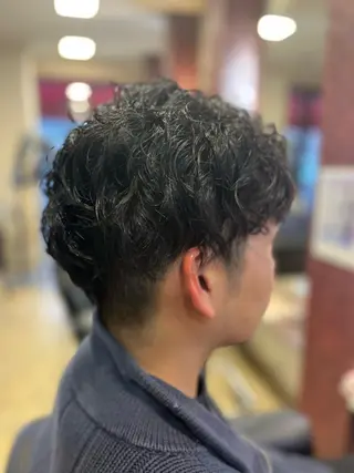 パーマ メンズ 織田 英之のヘアスタイル