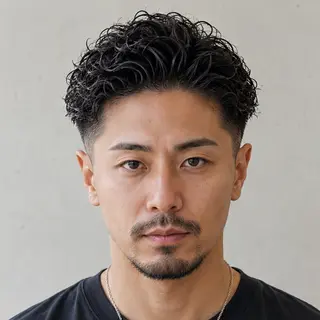 パーマ メンズ メンズ特化カットパー マカラー坂田柊のヘアスタイル