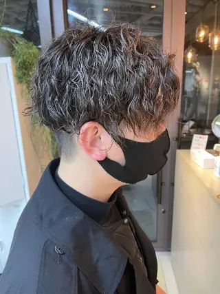 ショート パーマ メンズ 似合わせショート×透 明感/やじまたかしのヘアスタイル