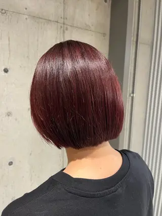 ミディアム カラー ヘアアレンジ 💥ボブ/艶髪/ 透明感カラー/陸人のヘアスタイル