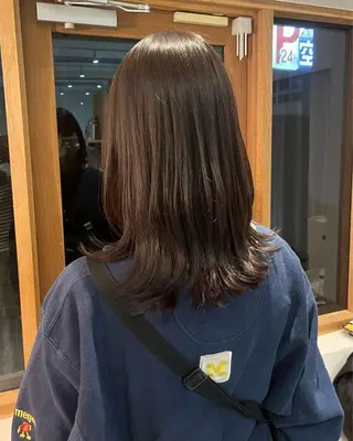 セミロング カラー カットカラー/鎌倉 縮毛矯正/大空のヘアスタイル