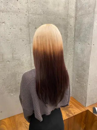 ロング カラー 🌈艶ハイトーン特化 🌈NOZOMUのヘアスタイル