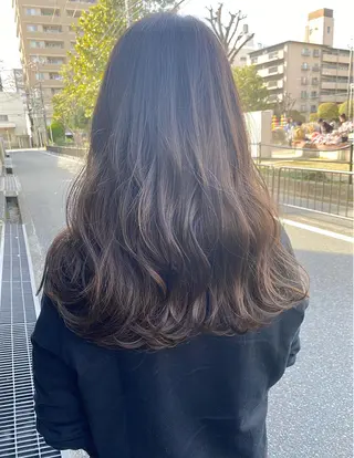 ロング カラー ヘアアレンジ 土畑 博矢のヘアスタイル