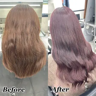 ヘアメ🎀ハイトーン 🩵エクステ🪄しほのヘアスタイル