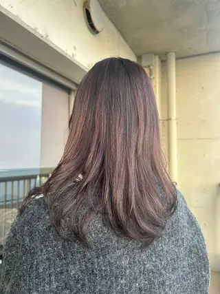 セミロング 茅ヶ崎/ヘアカラー 髪質改善/airiのヘアスタイル