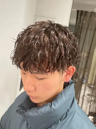 パーマ メンズ 京都河原町 メンズパーマ助川龍哉のヘアスタイル
