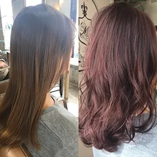 セミロング カラー パーマ ヘアアレンジ メンズ キッズ ネイル マツエク・マツパ サロンドミルク 渋谷高比良のヘアスタイル