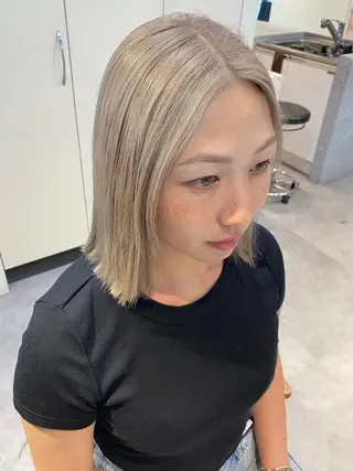 セミロング カラー 当日予約大歓迎💗 依田瑞希のヘアスタイル