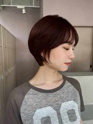 ショート カラー 渡邊 百咲のヘアスタイル