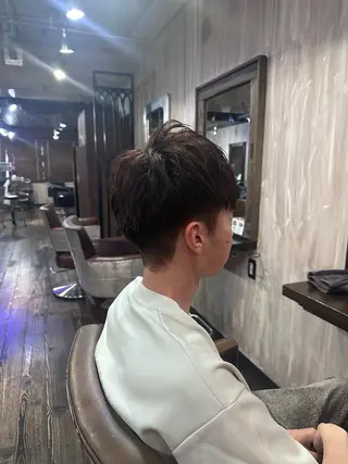 ショート カラー メンズ 🩵メンズショート✨ パーマスタイル みくのヘアスタイル