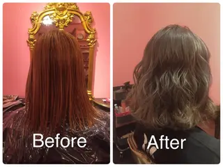 ミディアム カラー 櫻井 愛弓のヘアスタイル
