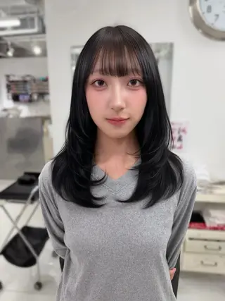 ロング カラー 透明感カラー×韓国 ヘア Kiraのヘアスタイル