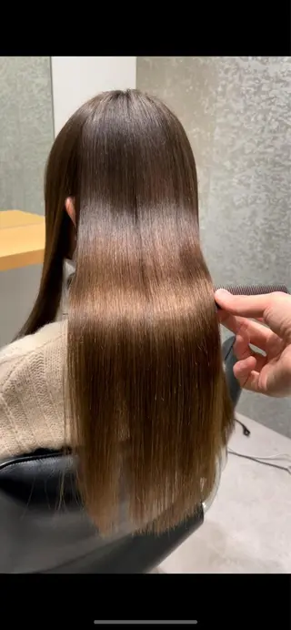 セミロング 髪質改善ヘアケア 艶髪特化/上田のヘアスタイル