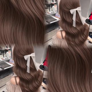 セミロング カラー ヘアアレンジ ハイトーン特化💍 NØRN💍韓国のヘアスタイル