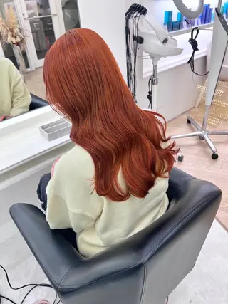 ロング カラー NANO/ ブリーチ×レイヤーのヘアスタイル