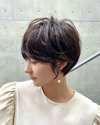 ショート パーマ 🐧銀座/ショート/ ショートボブ広瀬🐧のヘアスタイル