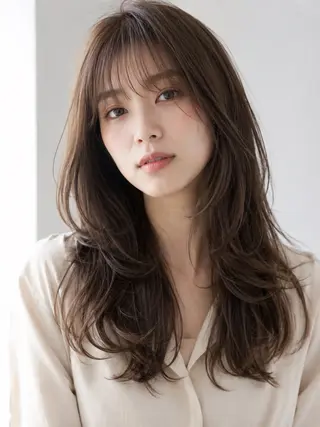 ロング 片山 輝のヘアスタイル
