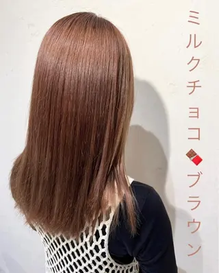 セミロング カラー 🌞レイヤー×カラー 前川那津美🌞のヘアスタイル