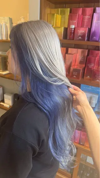 ロング カラー 美髪矯正 KASUMIのヘアスタイル