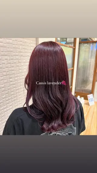 セミロング カラー 柔らかい縮毛矯正 Yu🫧銀座🩶のヘアスタイル