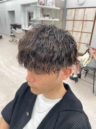 パーマ メンズ 京都河原町 メンズパーマ助川龍哉のヘアスタイル