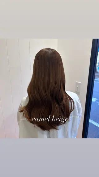 ミディアム 艶カラー/韓国風ヘア 🩵shioneのヘアスタイル