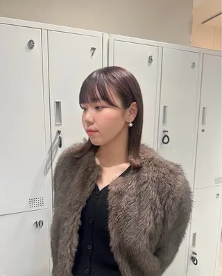 ミディアム aoi🍀暖色 /透明感カラー♡のヘアスタイル