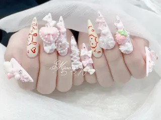 ネイル MoMoA Nail ネイル長さ出し専門店のネイルデザイン