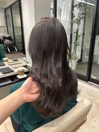 セミロング カラー ayana /透明感カラー🤍のヘアスタイル
