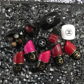 ネイル 渋谷／チップ長さ出し 👑アプレgel-xのネイルデザイン