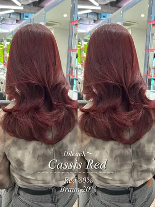 ロング カラー ヘアアレンジ ♥️うる艶暖色 銀座♥️mioのヘアスタイル