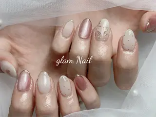 ネイル エツメ💅 長さ出し🎀デザインのネイルデザイン