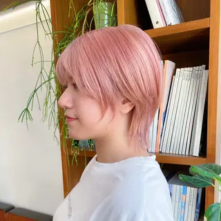 ショート カラー 似合わせレイヤー/ ケアパーマ/高倉のヘアスタイル