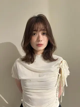 ミディアム アヴァンスクロス あべのルシアス店のヘアスタイル