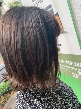 ミディアム ボブ/髪質改善/ 艶カラー/akariのヘアスタイル