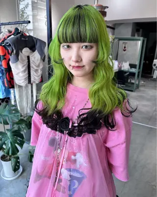 ロング カラー 梅田デザインカラー 🌈🏆ヒノキのヘアスタイル