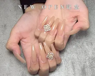 ネイル kazane長さだし フィルイン♡持ち込みのネイルデザイン