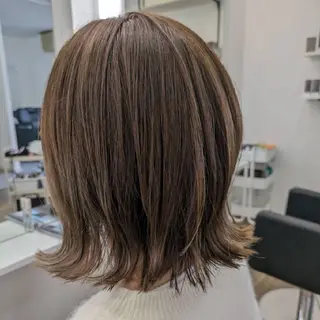 ミディアム 【リピーター続出】 ENONN+　エノンのヘアスタイル