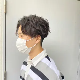 ショート カラー パーマ ヘアアレンジ メンズ キッズ ネイル マツエク・マツパ スパイキー/フェザー /波巻き/かいとのヘアスタイル