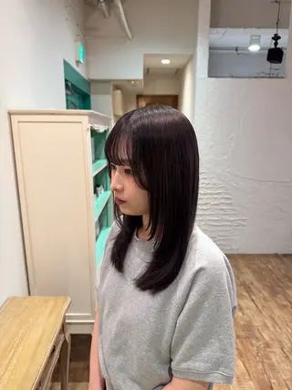 セミロング 遠藤 彩美/暖色系カラーのヘアスタイル