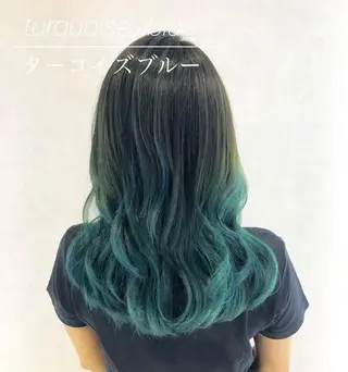 ロング カラー ヘアアレンジ エクステ×ブリーチ 😈ちあき😈のヘアスタイル