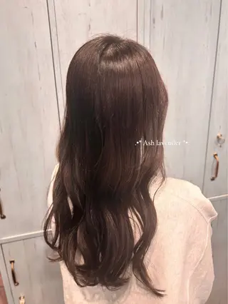 ロング カラー 🌱なゆみ🌱透明感 /ナチュラル/高宮のヘアスタイル